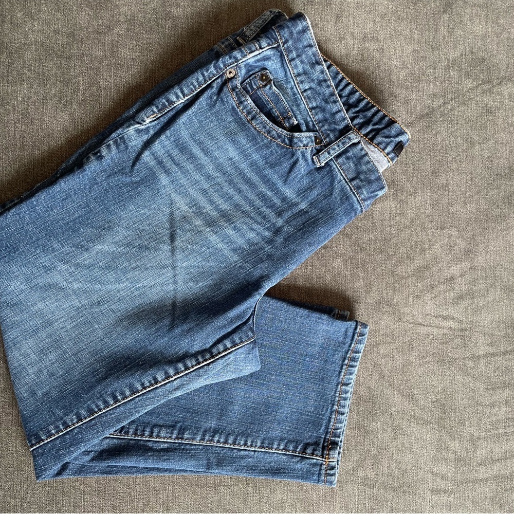 Calvin Klein Blue Straight Capri Jeans - Picture 1 of 4